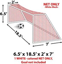 Epic White 3MM Soccer Goal Net Size - 6.5'x18.5'x2'x7' for sale  Shipping to South Africa