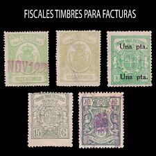 España.Fiscales.TIMBRES PARA FACTURAS.5 Nuevo-Usado segunda mano  Embacar hacia Argentina