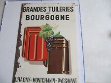 Plaque publicitaire tuileries d'occasion  Montceau-les-Mines