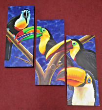 Three toucan triptych for sale  Leesburg