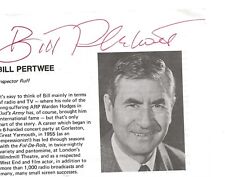 Bill pertwee played for sale  KNUTSFORD
