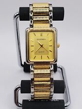 Quemex relógio de quartzo masculino moda 24 mm retangular pulseira de metal tom ouro/prata comprar usado  Enviando para Brazil