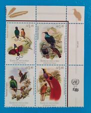 UNITED NATIONS GENEVA 2015 ENDANGERED BIRDS 4v - bird stamps MNH segunda mano  Embacar hacia Argentina