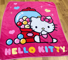 "Máquina de bolas de goma Sanrio Hello Kitty Kawaii Manta de lana 57,5""X48" segunda mano  Embacar hacia Argentina