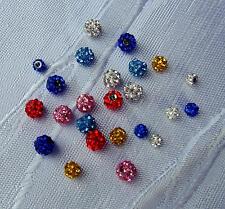 PIERCING SCREW BALL CRYSTAL FERIDO (RESIN, EPOXY) INNER THREAD 1.2MM AND 1.6MM for sale  Shipping to South Africa