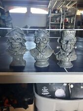 Decoração de busto de resina CVS Halloween.  Lote de três.  Ghoul, Phantom, Frankenstein., usado comprar usado  Enviando para Brazil
