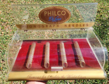 Aguja fonógrafo vintage Philco DeLuxe punto de venta / exhibición de tienda - registros segunda mano  Embacar hacia Argentina
