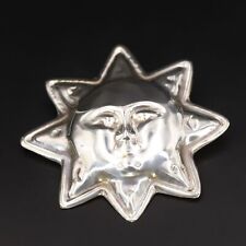 sterling silver sun pin for sale  USA
