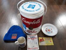 Taza de patinaje de colección Campbells 1984 Juegos Olímpicos de Invierno Cooler EE. UU. segunda mano  Embacar hacia Argentina