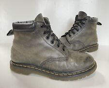Mens Dr Martens Grey Leather Boots Size UK 8 for sale  Shipping to South Africa