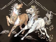 Tableau chevaux laque d'occasion  Orleans-