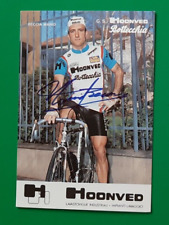 CYCLING cycling card BECCIA MARIO team HOONVED BOTTECCHIA 1982 Signed for sale  Shipping to South Africa