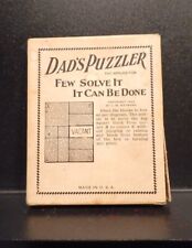 Used, The Standard Trailer Co Dad's Puzzler Puzzle Vintage 1926 Game Wood  J W Hayward for sale  Shipping to South Africa