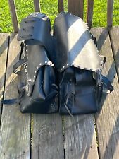 Vintage black leather for sale  Oxford