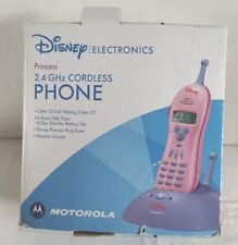 Disney Motorola 2.4  Ghz Single Line Cordless Pink Princess Classic Phone  for sale  Shipping to South Africa