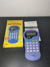 Calculadora de mesa de multiplicação RARA roxa década de 1990 Radio Shack falando funcionando comprar usado  Enviando para Brazil