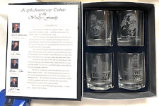 Used, Wendy's Restaurant Hamburgers 25 Years 4 Etched Glass Lot Set Employee Rare 1994 for sale  Shipping to South Africa