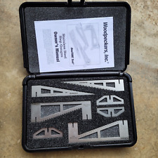 Woodpeckers OneTime Tool conjunto de medidor de passo de aço inoxidável com estojo acolchoado EUA! comprar usado  Enviando para Brazil