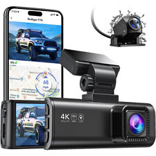 Cámara de tablero doble REDTIGER 4K cámara de tablero delantera y trasera WIFI y GPS con tarjeta SD de 64 GB segunda mano  Embacar hacia Mexico