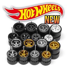 1/64 Scale 5 SPOKE v7 Staggered Real Rider Wheels Rims Tire Set Custom Hot Wheel, used for sale  Shipping to South Africa