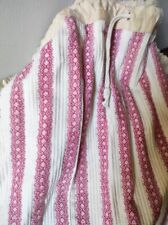 ANTIQUE 19 century STRIPED PETTICOAT Provence COTTON BASIN SKIRT, used for sale  Shipping to South Africa