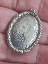 Silver oval locket for sale  BIRMINGHAM