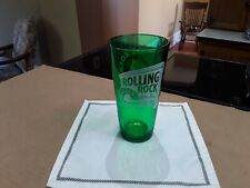 Beer Glass. ROLLING ROCK Drinking Glass. Green Tumbler for sale  Canada