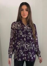 Blusa Camisa Floral Lilás Monção Nova em Folha Tamanho 10-20 comprar usado  Enviando para Brazil