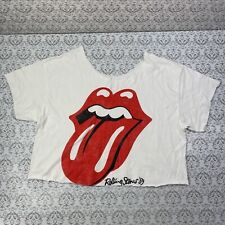 Usado, Blusa Rolling Stones '89 língua branca cropped personalizada feminina G/XL comprar usado  Enviando para Brazil