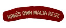King malta regiment for sale  DONCASTER