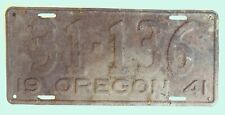 Oregon license plate for sale  Talbott