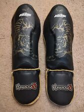 Caneleiras grandes Hayabusa Ikusa Greaves artes marciais MMA Muay Thai kick boxe comprar usado  Enviando para Brazil