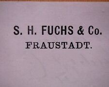Fraustadt 1892 fuchs gebraucht kaufen  Deutschland