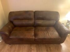 Piece brown leather for sale  MIDDLESBROUGH