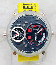 Relógio de pulso masculino Diesel indicador de tempo duplo pulseira amarela calendário rotativo comprar usado  Enviando para Brazil