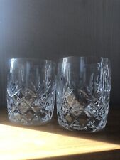 Vintage Lenox  Charleston  Cut Crystal  Double Old Fashioned Glasses Set of 2 B4 for sale  Shipping to South Africa