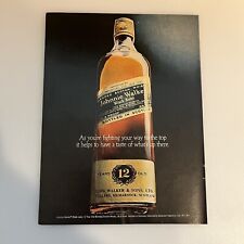 1980 Johnnie Walker Black Label whisky escocés estampado anuncio original Your Way To Top segunda mano  Embacar hacia Argentina