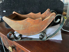 Vintage Wooden Sleigh Sled Christmas Santa Holiday 8" L  x 4.5” H for sale  Shipping to South Africa