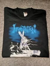 Camiseta Vintage Y2k 2002 Incantation XL Upheaval Of Blasphemy Tour AUTOGRAFADA comprar usado  Enviando para Brazil