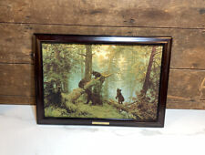 Shishkin Morning in a Pine Forest 1889 Wood Framed Canvas Print Repro 22.5 x 16, used for sale  Shipping to South Africa