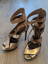 Topshop "Luella" Ladies Shoes, Gold,  Size 5 UK for sale  Shipping to South Africa