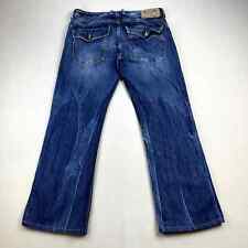 Jeans masculino Diesel Industry 31 azul denim ruky bootcut botão mosca pedra escura lavagem comprar usado  Enviando para Brazil
