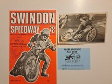 Speedway signed nigel for sale  SWINDON
