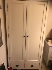 White double wardrobe for sale  EASTBOURNE