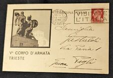 Cartolina reggimentale corpo usato  Castelnuovo Don Bosco