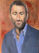 Portrait of Eddie Hearn Oil on Canvas Original Art Painting Signed B Ulikowska for sale  Shipping to South Africa