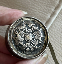Fita de costura antiga vitoriana prata esterlina Repousse medida COMO ESTÁ comprar usado  Enviando para Brazil