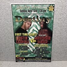 Pwf Professional Wrestling evento Poster Raro Christopher Daniels Justin credíveis comprar usado  Enviando para Brazil