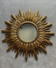 Sunburst gold mirror for sale  NOTTINGHAM
