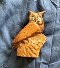 Carved wooden owl for sale  BILLINGHAM